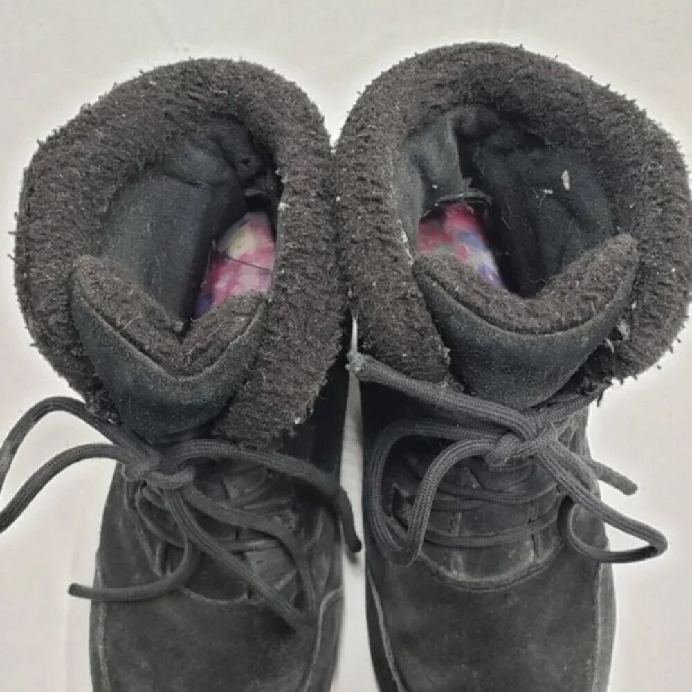 Sorel Waterfall Low Waterproof Laced Ankle Boot Black Size 7 Women's - Picture 5 of 15